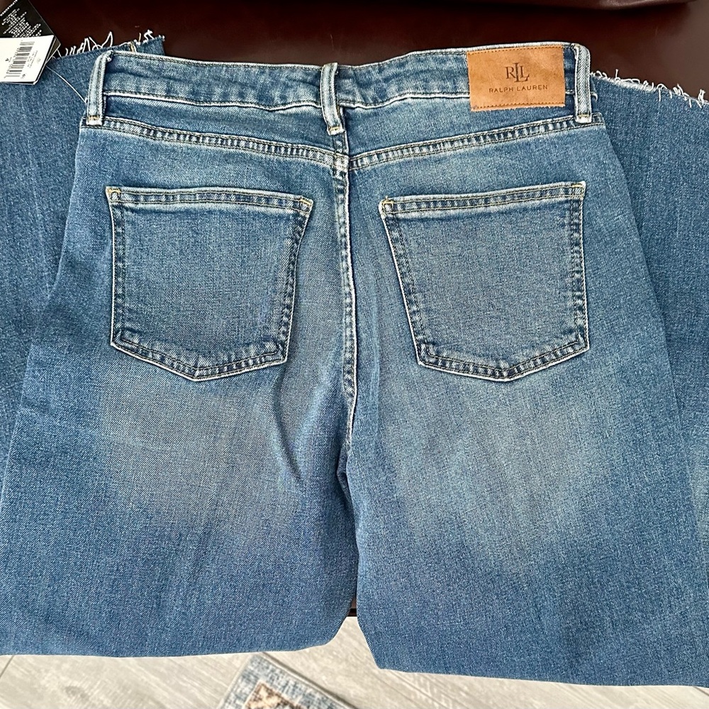 Ralph Lauren High-Rise Button-Fly Women’s Jeans - Medium Blue - Picture 8 of 8